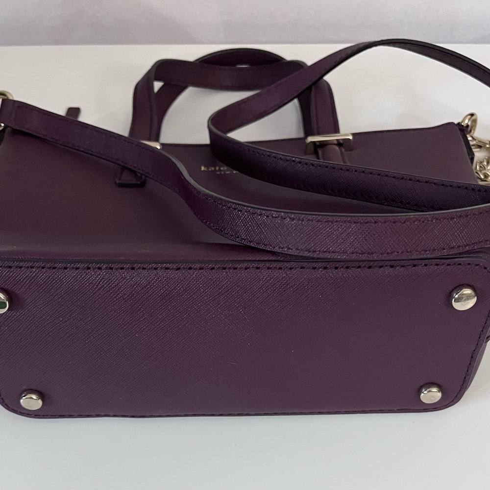 Kate Spade Mulled Wine Saffiano Leather Satchel - Picture 12 of 12